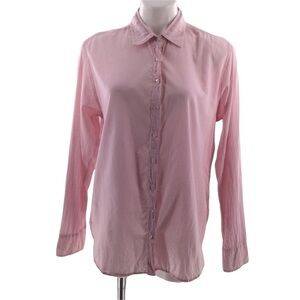 XIRENA Beau Pretty In Pink Button-Down Gauzy Blouse